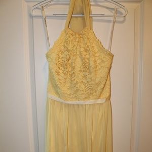 David's Bridal Canary Yellow Dress